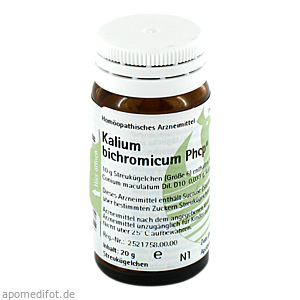 KALIUM BICHROMICUM PHCP Globuli