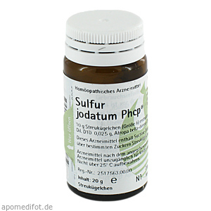 SULFUR JODATUM PHCP Globuli