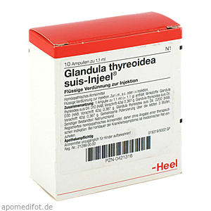 GLANDULA THYREOIDEA suis Injeel Ampullen