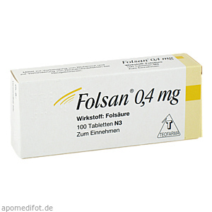 FOLSAN 0,4 mg Tabletten