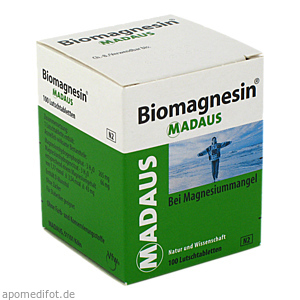 BIOMAGNESIN Madaus Lutschtabletten