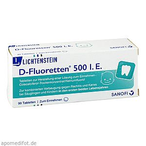 D FLUORETTEN 500 Tabletten