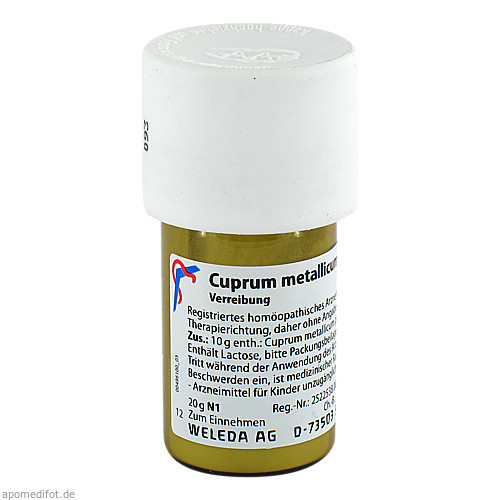 CUPRUM METALLICUM praep.D 6 Trituration