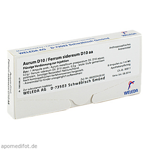 AURUM D 10/Ferrum sidereum D 10 aa Ampullen