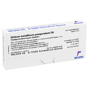 STIBIUM METALLICUM PRAEPARATUM D 6 Ampullen