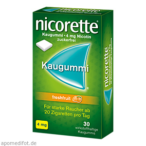 NICORETTE Kaugummi 4 mg freshfruit
