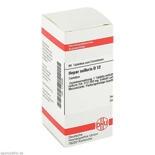 HEPAR SULFURIS D 12 Tabletten
