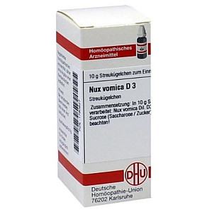 NUX VOMICA D 3 Globuli