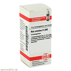 NUX VOMICA D 200 Globuli