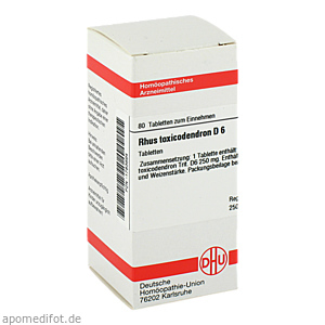 RHUS TOXICODENDRON D 6 Tabletten