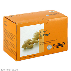 SIDROGA Ingwer Tee Filterbeutel