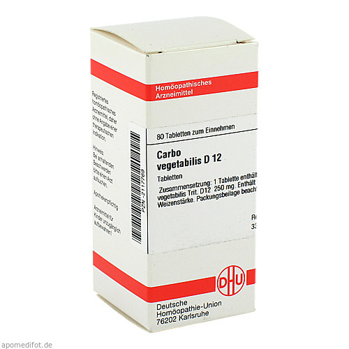CARBO VEGETABILIS D 12 Tabletten