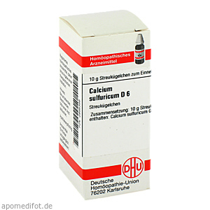 CALCIUM SULFURICUM D 6 Globuli