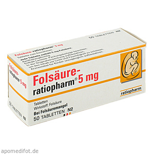 FOLSÄURE-RATIOPHARM 5 mg Tabletten