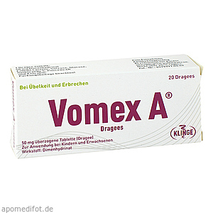 VOMEX A Dragees 50 mg überzogene Tabletten