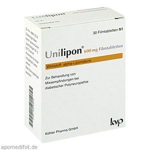 UNILIPON 600 mg Filmtabletten