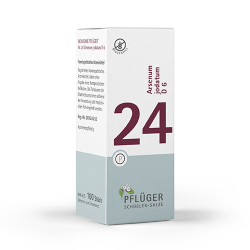 BIOCHEMIE Pflüger 24 Arsenum jodatum D 6 Tabletten