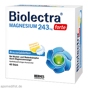 BIOLECTRA Magnesium 243 mg forte Zitrone Br.-Tabl.