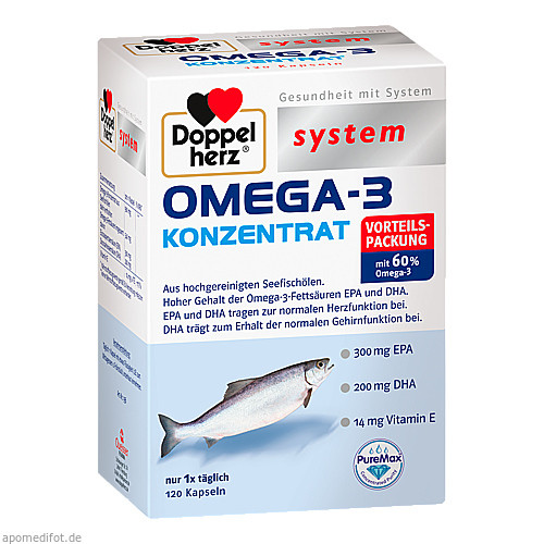 DOPPELHERZ Omega-3 Konzentrat system Kapseln