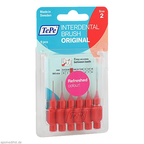 TEPE Interdentalbürste 0,5mm rot