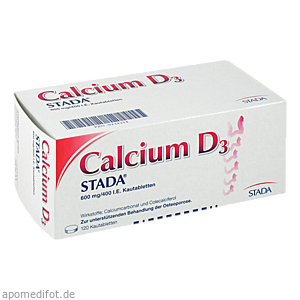 CALCIUM D3 STADA 600 mg/400 I.E. Kautabletten
