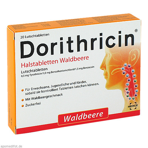 DORITHRICIN Halstabletten Waldbeere