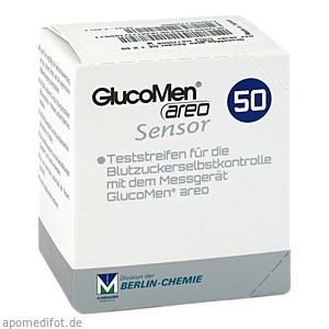 GLUCOMEN areo Sensor Teststreifen