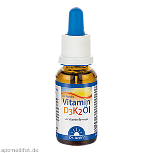 VITAMIN D3K2 Öl 800 I.E.+20 μg D3+K2 Dr.Jacob's