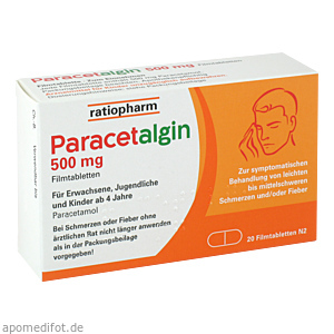 PARACETALGIN 500 mg Filmtabletten