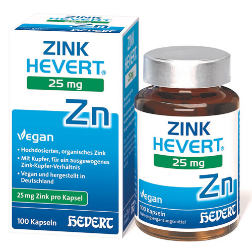 ZINK HEVERT 25 mg Kapseln