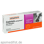 CETIRIZIN-ratiopharm bei Allergien 10 mg Filmtabl.
