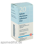 BIOCHEMIE DHU 20 Kalium alum.sulfur.D 12 Tabletten