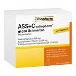 ASS + C-ratiopharm gegen Schmerzen Brausetabletten