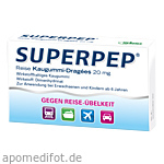 SUPERPEP Reise Kaugummi Dragees 20 mg