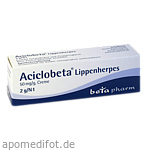 ACICLOBETA Lippenherpes Creme