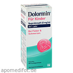 DOLORMIN für Kinder Ibuprofensaft 40 mg/ml Susp.