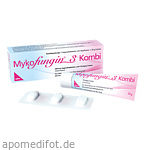 MYKOFUNGIN 3 Kombi 200 mg Vaginaltab.+10 mg/g Cre.