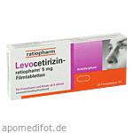 LEVOCETIRIZIN-ratiopharm 5 mg Filmtabletten